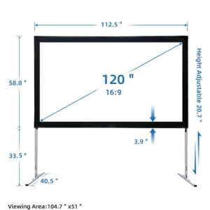 ScreenPro 120 Inch Projector Screen